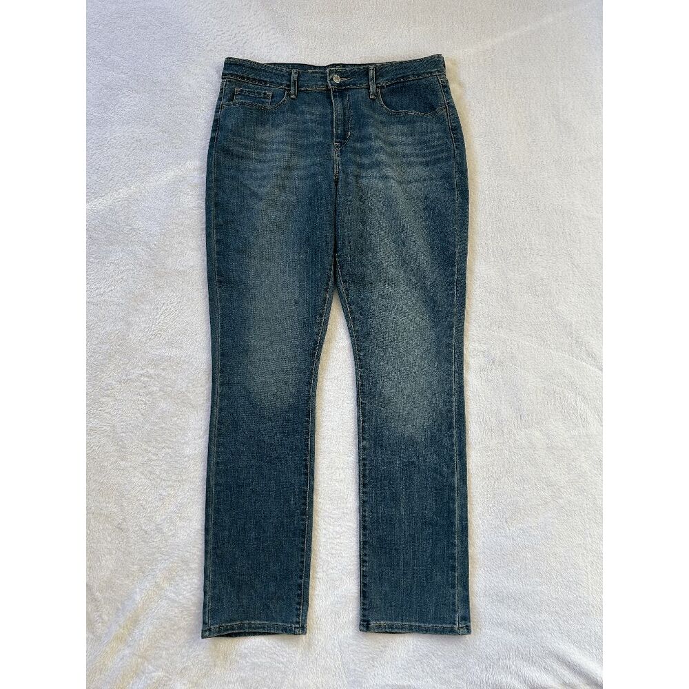Levi Strauss Signature Jeans Size 14M 32 X 32 Mis Rise Straight Leg Medium Wash